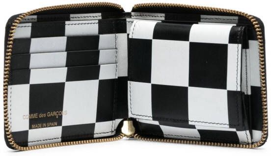 Comme Des Garçons Wallet Portemonnee van lakleer Zwart