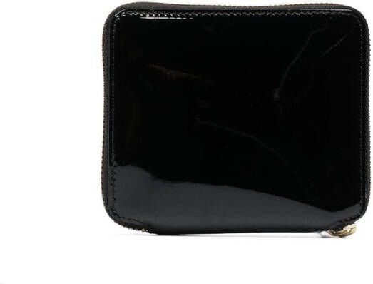 Comme Des Garçons Wallet Portemonnee van lakleer Zwart