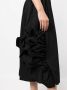 Comme Des Garçons Midi-jurk met gesmockt detail Zwart - Thumbnail 5