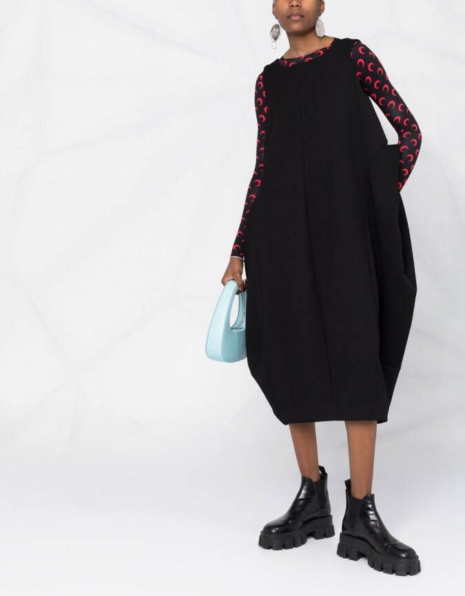 Comme Des Garçons Mouwloze jurk Zwart