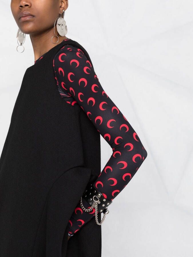 Comme Des Garçons Mouwloze jurk Zwart