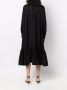Noir Kei Ninomiya Jurk met afwerking van kant Zwart - Thumbnail 4