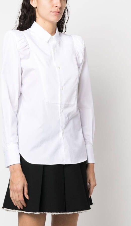 Noir Kei Ninomiya Blouse met pofmouwen Wit