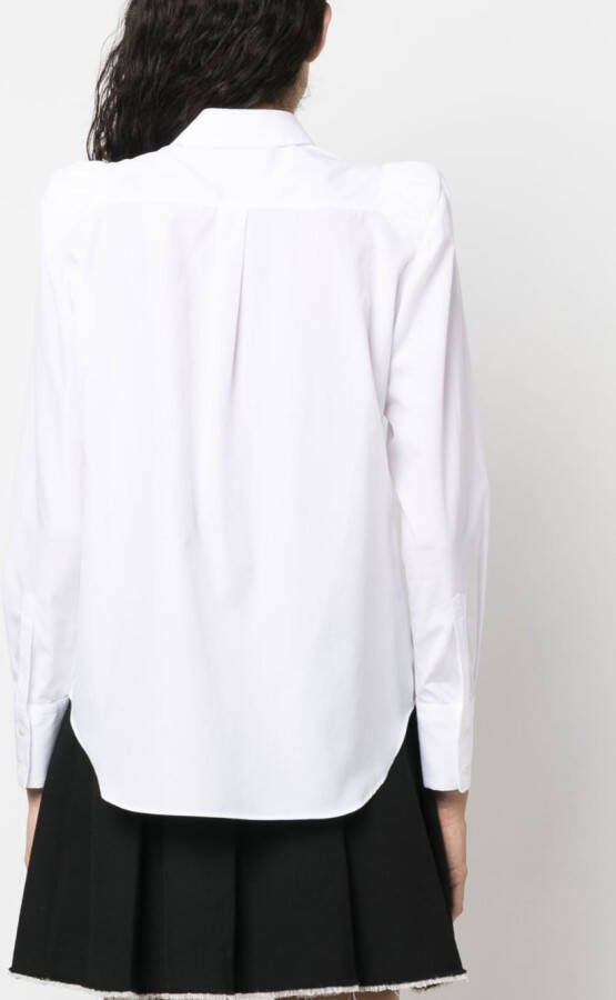 Noir Kei Ninomiya Blouse met pofmouwen Wit