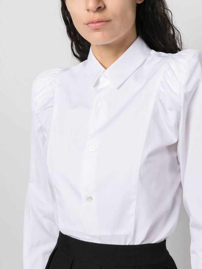 Noir Kei Ninomiya Blouse met pofmouwen Wit
