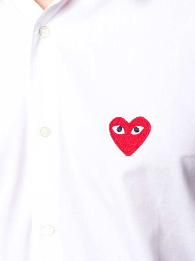Comme Des Garçons Play classic heart shirt Wit