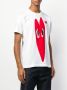 Comme Des Garçons Play contrast logo T-shirt Wit - Thumbnail 3