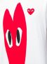 Comme Des Garçons Play contrast logo T-shirt Wit - Thumbnail 5