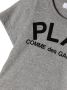 Comme Des Garçons Play Kids Katoenen T-shirt Grijs - Thumbnail 3