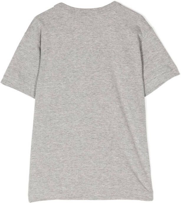 Comme Des Garçons Play Kids Katoenen T-shirt Grijs