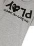 Comme Des Garçons Play Kids Katoenen T-shirt Grijs - Thumbnail 3