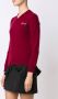 Comme Des Garçons Play double heart v-neck jumper Rood - Thumbnail 3