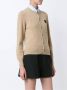 Comme Des Garçons Play embroidered heart cardigan Beige - Thumbnail 3