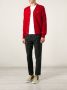 Comme Des Garçons Play embroidered heart cardigan Rood - Thumbnail 3