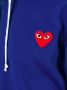 Comme Des Garçons Play embroidered heart hoodie Blauw - Thumbnail 5