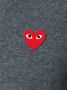 Comme Des Garçons Play embroidered heart jumper Grijs - Thumbnail 5