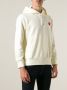 Comme Des Garçons Play embroidered logo hoodie Beige - Thumbnail 3