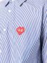 Comme Des Garçons Play Overhemd met geborduurd logo Blauw - Thumbnail 5