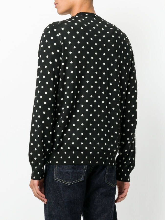 Comme Des Garçons Play geborduurde trui met hartstip Zwart
