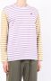 Comme Des Garçons Play Gestreept T-shirt Paars - Thumbnail 3
