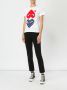Comme Des Garçons Play harten bedrukt T-shirt Wit - Thumbnail 2