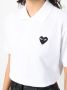 Comme Des Garçons Play Poloshirt met hart logo Wit - Thumbnail 5