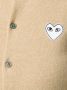 Comme Des Garçons Play heart patch cardigan Beige - Thumbnail 5