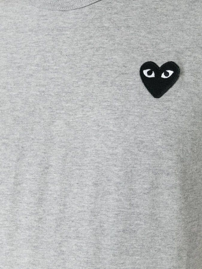 Comme Des Garçons Play heart patch T-Shirt Grijs