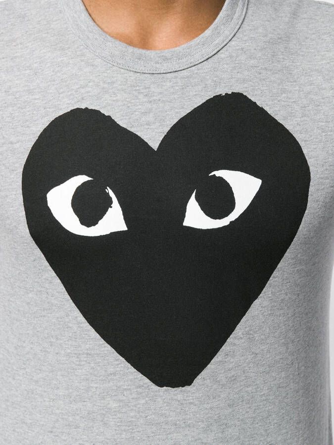 Comme Des Garçons Play heart print T-shirt Grijs