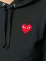 Comme Des Garçons Play hoodie met logo dames Polyester XS Zwart - Thumbnail 4