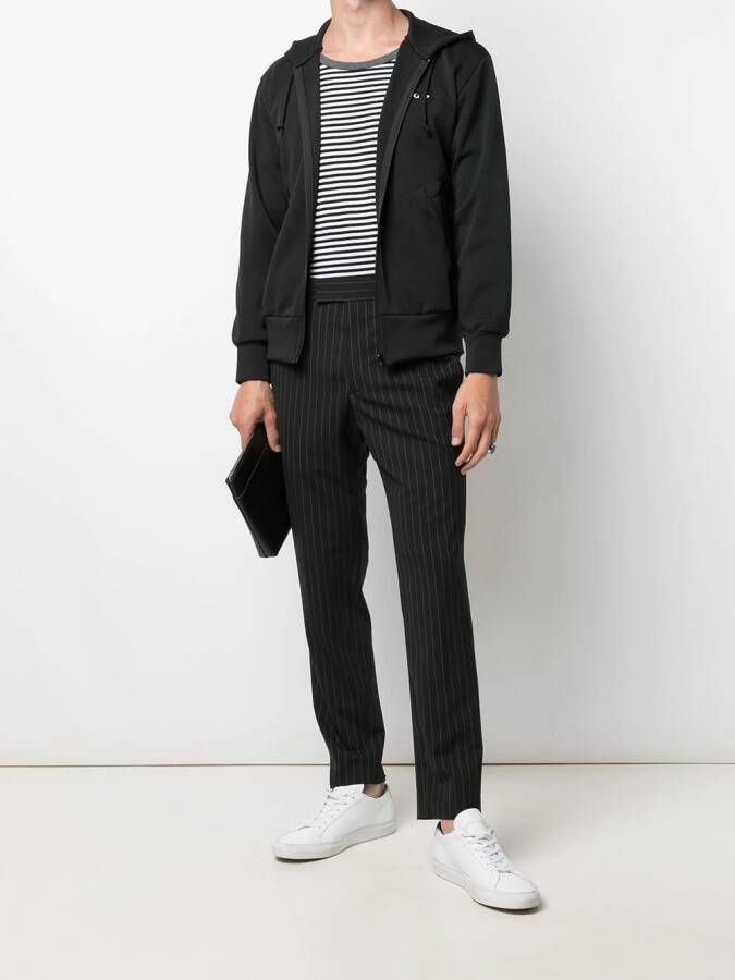 Comme Des Garçons Play Hoodie met logoprint Zwart