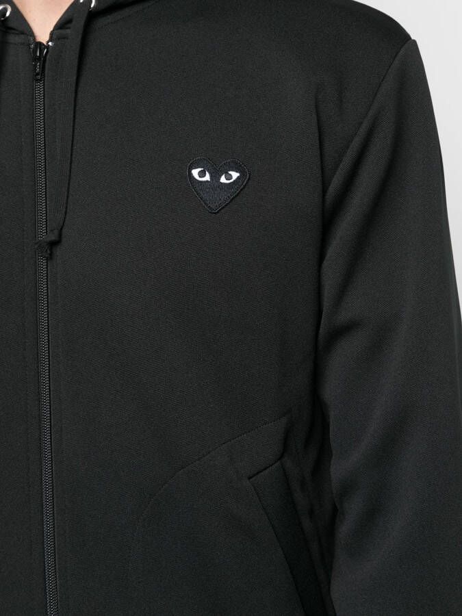 Comme Des Garçons Play Hoodie met logoprint Zwart