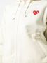 Comme Des Garçons Play Hoodie met rits Wit - Thumbnail 5