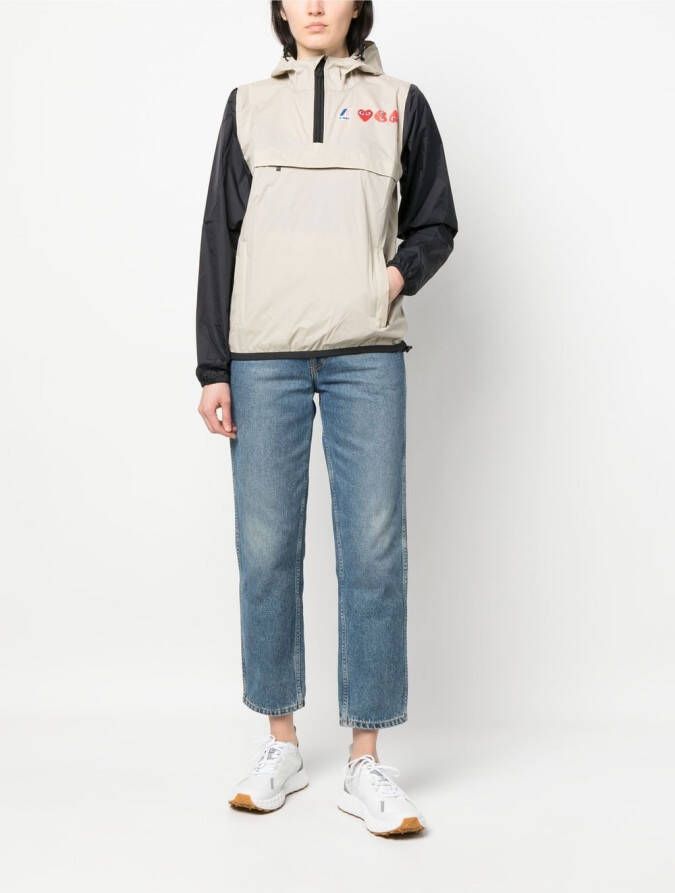 Comme Des Garçons Play Jack met capuchon Beige