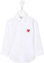 Comme Des Garçons Play Kids heart embroidered shirt Wit - Thumbnail 2