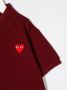 Comme Des Garçons Play Kids Poloshirt met geborduurd logo Rood - Thumbnail 3