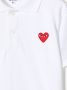 Comme Des Garçons Play Kids Poloshirt met logo Wit - Thumbnail 3