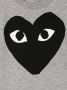 Comme Des Garçons Play Kids T-shirt met hart en logoprint Grijs - Thumbnail 3