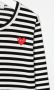 Comme Des Garçons Play Kids T-shirt met hartpatch Zwart - Thumbnail 3
