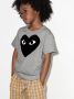 Comme Des Garçons Play Kids T-shirt met logoprint Grijs - Thumbnail 2