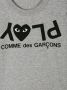 Comme Des Garçons Play Kids T-shirt met logoprint Grijs - Thumbnail 3