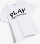 Comme Des Garçons Play Kids T-shirt met logoprint Wit - Thumbnail 2