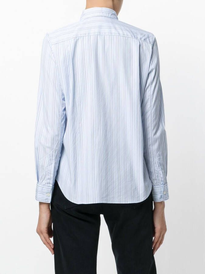 Comme Des Garçons Play klassiek gestreepte overhemd Blauw