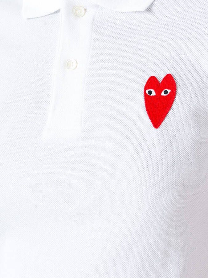 Comme Des Garçons Play logo stempel top Wit