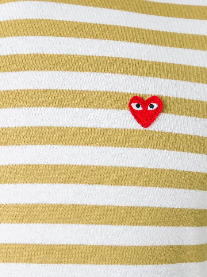 Comme Des Garçons Play mini-hartT-shirt Beige