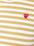 Comme Des Garçons Play mini heart striped T-shirt Beige - Thumbnail 5
