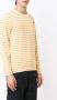 Comme Des Garçons Play mini heart striped T-shirt Geel - Thumbnail 3