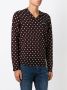 Comme Des Garçons Play polka dot V-neck sweater Bruin - Thumbnail 3