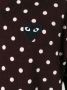 Comme Des Garçons Play polka dot V-neck sweater Bruin - Thumbnail 5