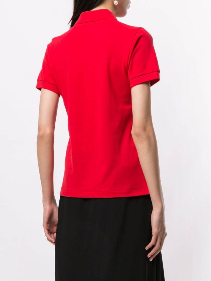 Comme Des Garçons Play Poloshirt met kenmerkende print Rood
